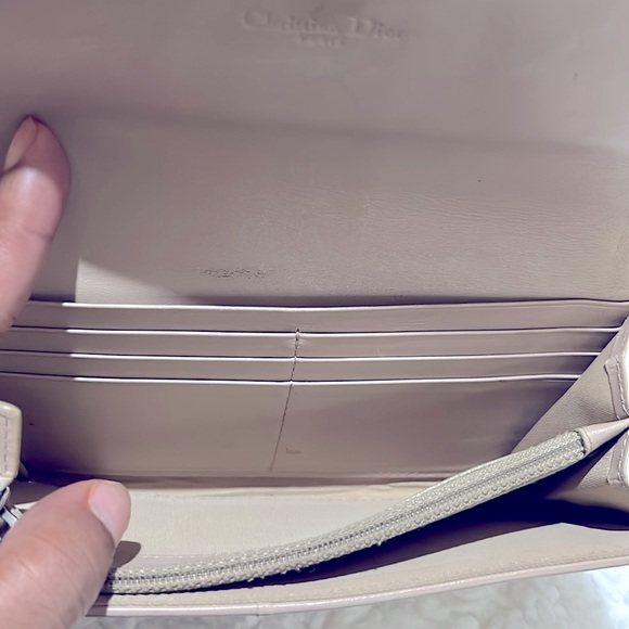 EUC Christian Dior John Galliano Vintage Beige Trotter Monogram Logo Wallet - Picture 10 of 14